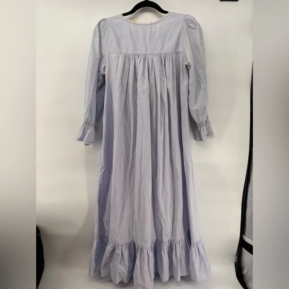 Victoria Secret Vintage Light Blue Prairie Style Nightgown Small - Picture 4 of 4